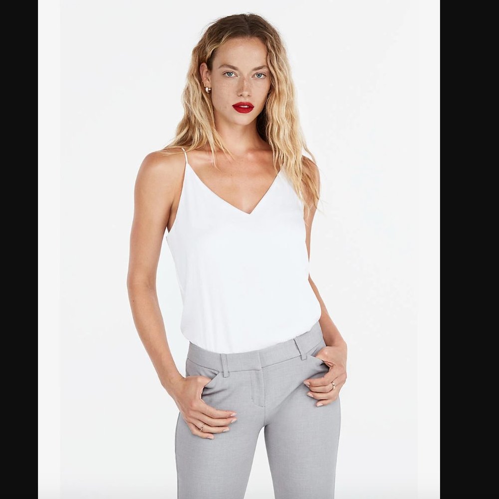 Express Downtown Cami In true white